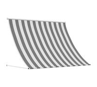 vidaXL Tenda da Sole Antracite e Bianco 400 x 150 cm,