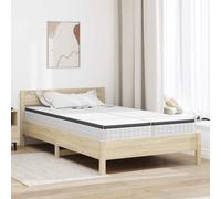 vidaXL Materasso 2 pz Morbido medio 60 x 200 cm Bianco e Grigio