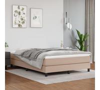 vidaXL Materasso a Molle Cappuccino 140x190x20 cm in Similpelle