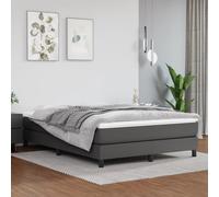 vidaXL Materasso a Molle Grigio 140x200x20 cm in Similpelle