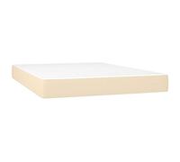 vidaXL Materasso a Molle Insacchettate Cream 140x190x20 cm in Tessuto