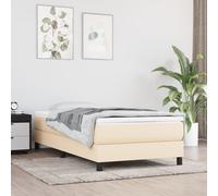vidaXL Materasso a Molle Insacchettate Crema 120x190x20 cm in Tessuto