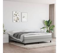 vidaXL Materasso a Molle Insacchettate Grigio Chiaro 160x200x20 cm