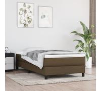 vidaXL Materasso a Molle Insacchettate Rigidità Media Marrone Scuro 100x200x20 cm
