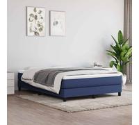 vidaXL Materasso a Molle Insacchettate Media Blu 140x190x20 cm