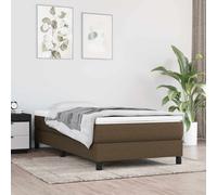 vidaXL Materasso a Molle Insacchettate Marrone Scuro 90x190x20 cm