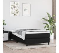 vidaXL Materasso a Molle Insacchettate Nero 80x200x20 cm in Tessuto