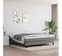 Materasso a Molle Insacchettate Rigidità Media Grigio Scuro 180x200x20 cm