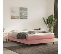 vidaXL Materasso a Molle Insacchettate Rosa 140x190x20 cm in Velluto