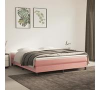 vidaXL Materasso a Molle Insacchettate Rosa 160x200x20 cm in Velluto