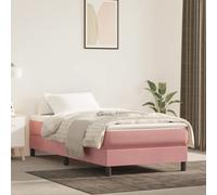 vidaXL Materasso a Molle Insacchettate Rosa 80x200x20 cm in Velluto
