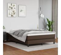 vidaXL Materasso a Molle Marrone 140x190x20 cm in Similpelle