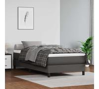 VIDAXL - Materasso A Molle Per Bambini Grigio 80x160 Cm In Similpelle