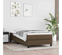vidaXL Materasso a Molle per Bambini Marrone Scuro 80x160cm in Tessuto