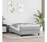vidaXL Materasso a Molle per Bambini Media Grigio Chiaro 80x160 cm