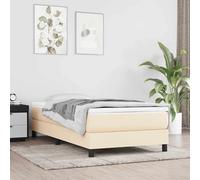 vidaXL Materasso a Molle per Bambini Rigidità Media Crema 80x160 cm in Tessuto