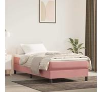 vidaXL Materasso a Molle per Bambini Rosa 80x160 cm in Velluto