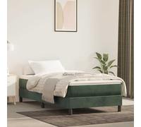 vidaXL Materasso a Molle per Bambini Verde Scuro 80x160 cm in Velluto