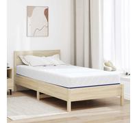 vidaXL Materasso Bianco e Blu 120 x 200 cm Schiuma