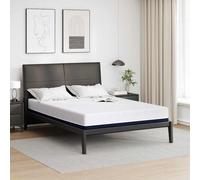 vidaXL Materasso Bianco e Blu 140 x 190 cm Schiuma Infusa di Gel