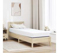 vidaXL Materasso Bianco e Blu 70 x 200 cm Schiuma