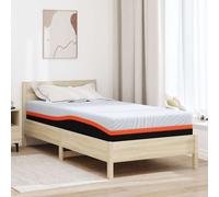 vidaXL Materasso Bianco e Grigio 100 x 200 cm Tessuto Jacquard