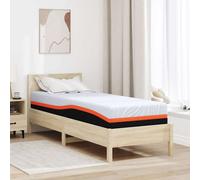 vidaXL Materasso Bianco e Grigio 80 x 200 cm Schiuma