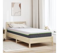vidaXL Materasso Bianco, Grigio 120 x 200 cm Schiuma