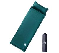 vidaXL Materasso Campeggio Autogonfiabile con Cuscini 1 Persona Verde