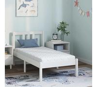 vidaXL Materasso con Strato di Cocco Bianco 140 x 70 cm Schiuma PU