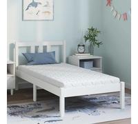 vidaXL Materasso con Strato di Cocco Bianco 160 x 80 cm Schiuma PU