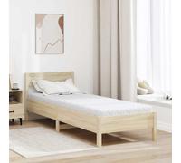vidaXL Materasso con Strato di Cocco Bianco 200 x 80 cm Schiuma PU
