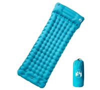 vidaXL Materasso da Campeggio Autogonfiabile con Cuscini 1 Persona Blu
