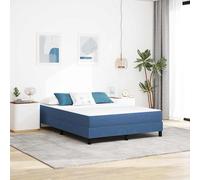 vidaXL Materasso da Letto con materasso Blu 160 x 200 cm Tessuto