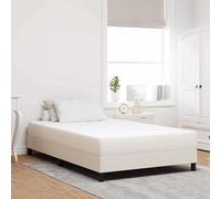 vidaXL Materasso da Letto con materasso Crema 120 x 190 cm Tessuto