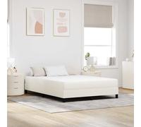 vidaXL Materasso da Letto con materasso Crema 140 x 190 cm Tessuto