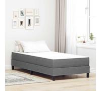 vidaXL Materasso in memory grigio chiaro moderno per letto singolo 100 X 200 cm traspirante e fresco, texture liscia, uso interno ideale per arredare la camera da letto