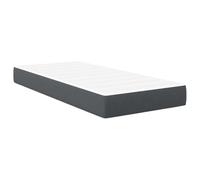 vidaXL Materasso in Memory Foam 100 X 200 cm Grigio Scuro Ipoallergenico per Adulti da Dormire in Camera da Letto Design Minimalista Uso Interno Letto Singolo Colore Unito Comfort Stile Supporto per