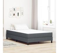 vidaXL Materasso in Memory Foam 120 X 180 cm Grigio Scuro Morbido al Tatto Confortevole Traspirante Design Moderno per Letto Adulti