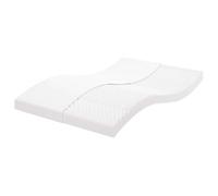 vidaXL Materasso in Schiuma Bianco 140x210 cm 7 Zone Durezza 20 ILD, Materasso, Materasso Morbido, Materasso in Polipropilene, Materasso Doppio