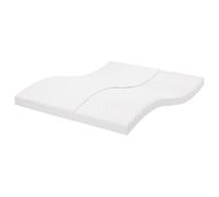 vidaXL Materasso in Schiuma Bianco 160x200 cm 7 Zone Durezza 20 ILD
