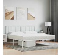 vidaXL Materasso in Schiuma Bianco 160x200 cm Durezza H2 H3