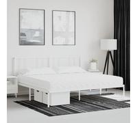 vidaXL Materasso in Schiuma Bianco 200x200 cm Durezza H2 H3