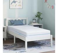 vidaXL Materasso Medio rigido 80 x 160 cm Bianco