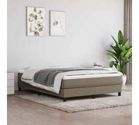 VidaXL Materasso a Molle Grigio Tortora 140x190x20 cm in Tessuto