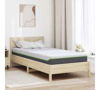 vidaXL Materasso Morbido medio 90 x 200 cm Bianco e Grigio