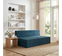 vidaXL Materasso pieghevole per divano letto Blu 152 x 86,5 x 60 cm