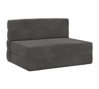 vidaXL Materasso pieghevole per divano letto Grigio Scuro