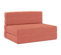 vidaXL Materasso pieghevole per divano letto Rosso Arancio