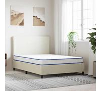 vidaXL Materasso Viscoelastico Bianco 140x190x17 cm Morbido